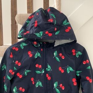 Gap Cherry Print Spring Coat Jacket Windbreaker Girl Size L
